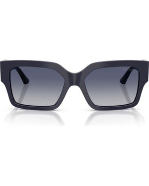 Jimmy Choo 55Mm Rectangular Sunglasses - Blue
