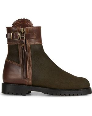 Penelope Chilvers Inclement Waterproof Tassel Bootie - Brown