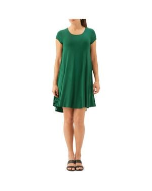 Karen Kane Maggie Cap Sleeve Trapeze Dress - Green