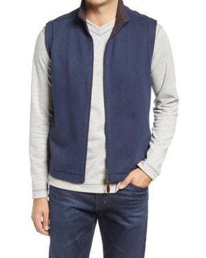 Johnston & Murphy Reversible Knit Vest - Blue