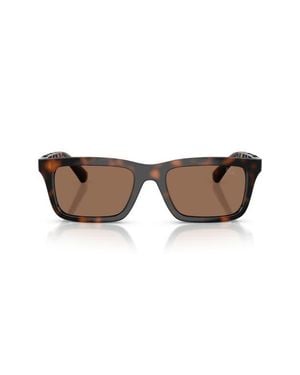 Burberry 53Mm Rectangular Sunglasses - Brown