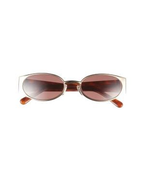 DEZI Naomi Rectangular Sunglasses - Brown