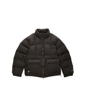 vowels Puffer Jacket - Black