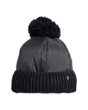 Zella Mixed Media Beanie - Black