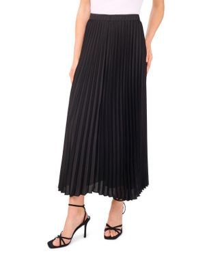 Halogen® Pleated Midi Skirt - Black