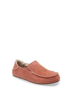 Olukai Nohea Nubuck Slipper - Pink