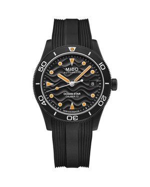 MIDO Ocean Star Automatic Rubber Strap Watch, 39Mm - Black
