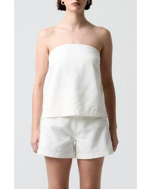 Pistola Krissy Strapless Top - White