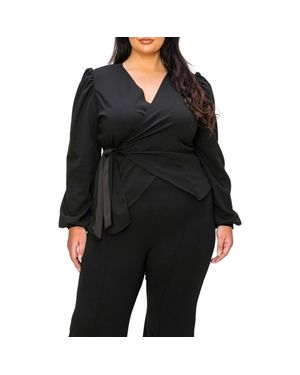 L I V D Yelena Wrap Top - Black