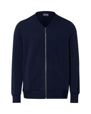 Hanro Natural Living Organic Cotton Zip-Up Jacket - Blue