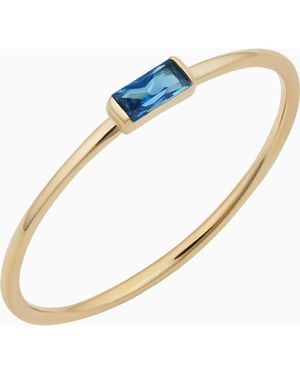 Oradina 14K Fresco Baguette Ring - Blue