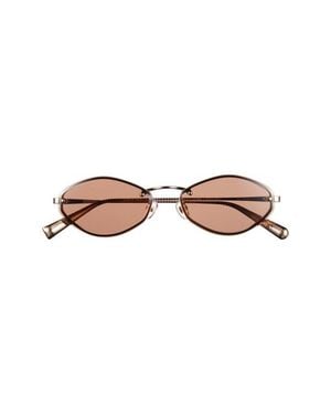 Jacquemus Les Lunettes Jac 57Mm Oval Sunglasses - Brown
