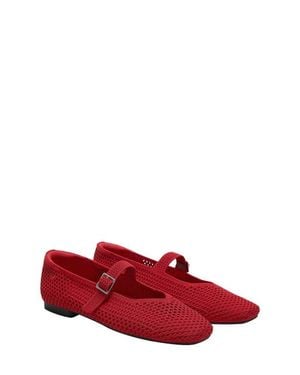 VIVAIA Margot Mary-Jane Square-Toe Ballet Flats - Red
