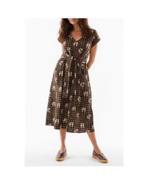 Ace & Jig Antoine V-Neck Pocket Dress - Brown