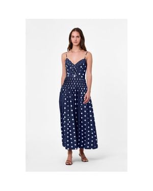 Nicholas Mireille Pintuck Dress - Blue