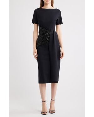 La Petite Robe Di Chiara Boni Sedva Sequin Cocktail Dress - Black