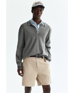 H&M Relaxed Fit Chino Shorts - Natural