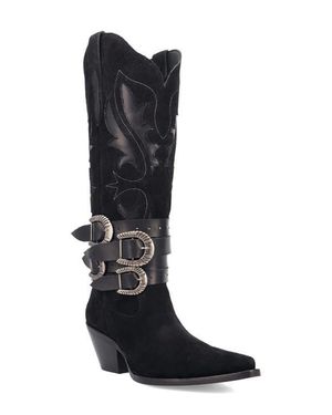 Dingo Buck Wild Knee High Western Boot - Black