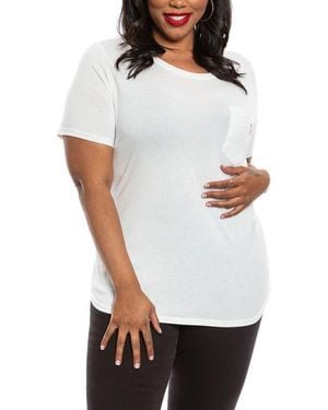 Slink Jeans Crewneck Pocket T-Shirt - White