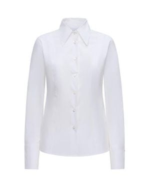 Callas Milano Ripley Button Front Fitted Shirt - White