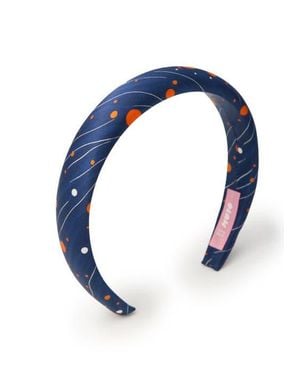 OLAH Celestia Dots Silk Headband - Blue
