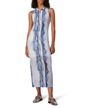 Rag & Bone Yana Mesh Sleeveless Dress - Blue