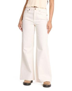 Billabong Free Fall High Waist Flare Leg Jeans - Pink