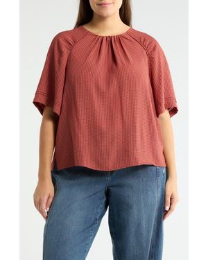 Wit & Wisdom Textured Short Sleeve Shirt