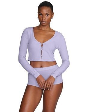 CUUP The Cropped Cardigan - White