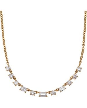 Sethi Couture Madison Diamond Station Necklace - Metallic