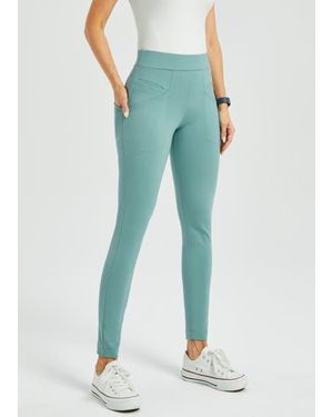 Betabrand Journey Dpyp Dress Pant Yoga Pant - Blue