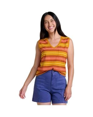 Toad & Co. Grom V-Neck Tank - Orange