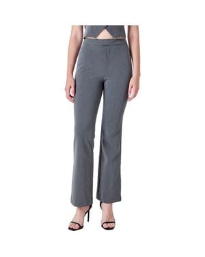Endless Rose Low Rise Flare Pants - Blue