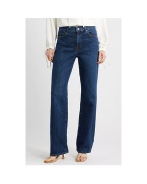 Nordstrom High Waist Straight Leg Jeans - Blue