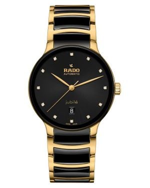 Rado Centrix Superjubilé Diamond Bracelet Watch, 39.5Mm - Black