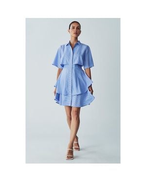 Willa Hugh Layered Dress - Blue