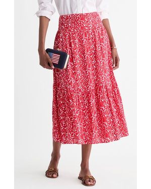 Vineyard Vines Katama Print Maxi Skirt - Red