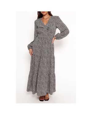 Petal & Pup Isadora Floral Print Ruffle Long Sleeve Maxi Dress - Multicolor