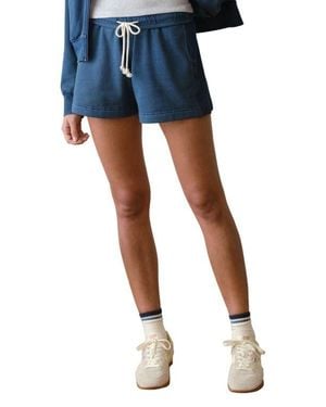Marine Layer Cloud 9 Fleece Drawstring Shorts - Blue