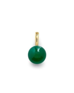 Monica Vinader Onxy Round Pendant Charm - Green