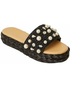 BTB Los Angeles Kota Crystal Espadrille - Black