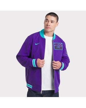 Nike Arizona Diamondbacks 2025 City Connect Authentic Collection Full-Zip Bomber Jacket - Purple