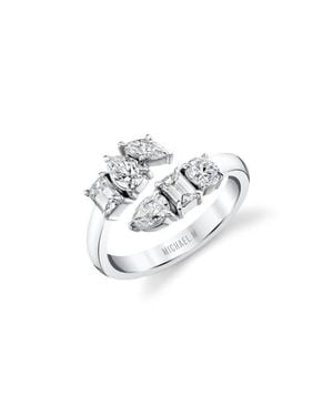 Michael M Montage Bypass Ring - White