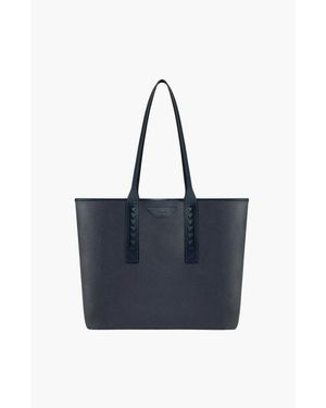 Aviteur Newport Supple Canvas Water-Resistant Tote Bag - Blue