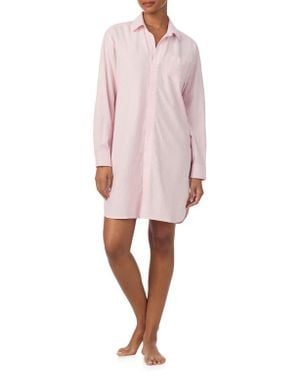 Ralph Lauren Cotton Blend Sleep Shirt - Pink
