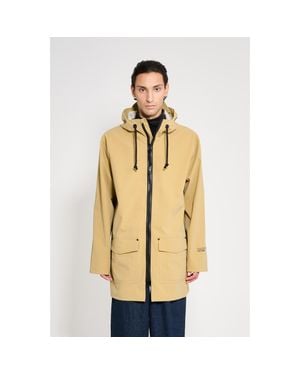 Stutterheim Stockholm Patch Matte Raincoat - Blue