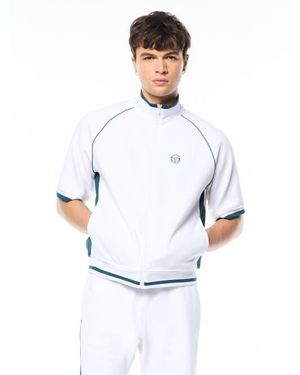 Sergio Tacchini Pannello Short Sleeve Track Jacket - White