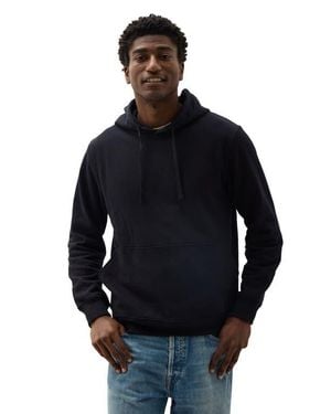 37381 Recycled Fleece Hoodie - Blue