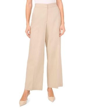 Halogen® Linen Blend Crop Wide Leg Pants - Natural