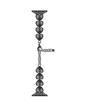 The Posh Tech Lover Heart Bracelet Apple Watch Watchband - Black